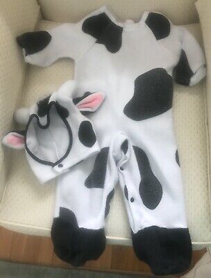 Rubie's ez-on Rompers - Cozy Cow Infant Size 1-2 (6-12 mo) Halloween Costume!.