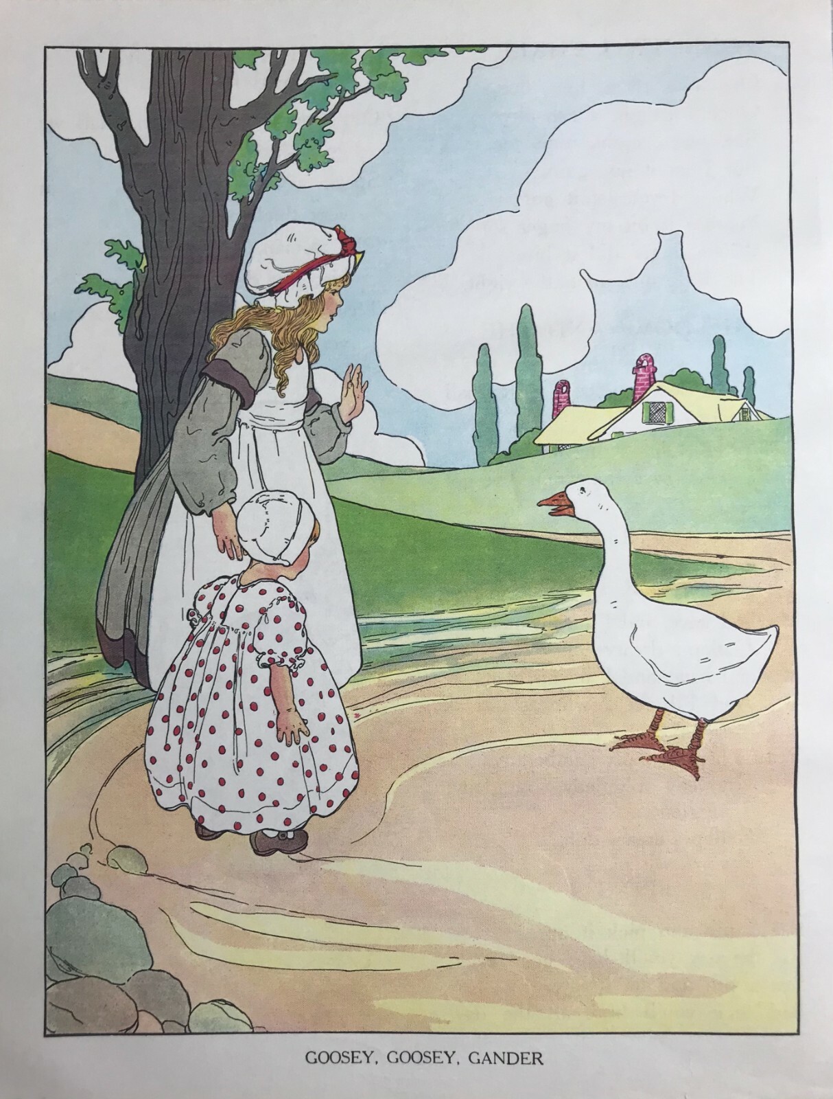 Vintage Mother Goose Nursery Rhyme 