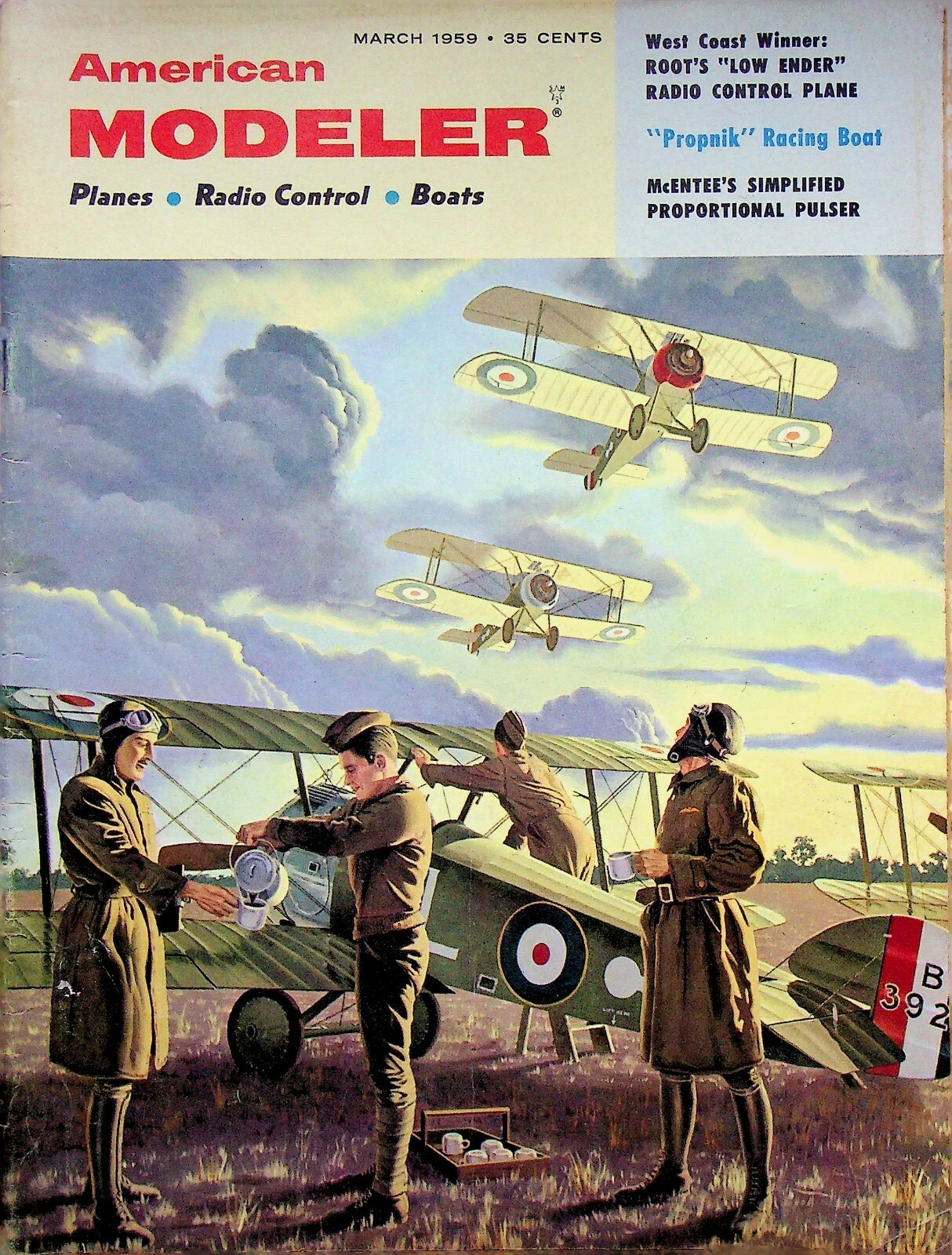 Vintage American Modeler Magazine Mar 1959 Roots Low Ender