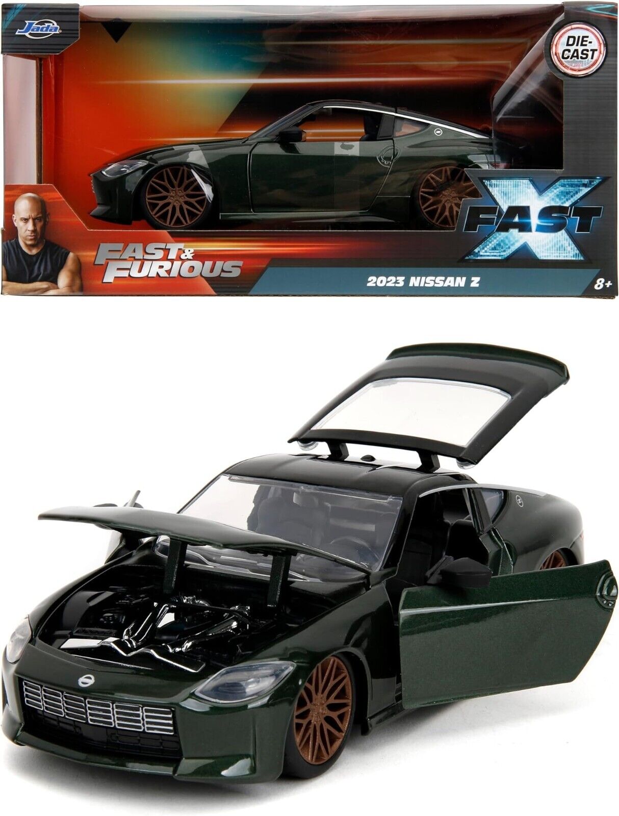 Jada Fast and Furious Fast X 2023 Nissan Z 1:24 Diecast Car Jada Fast and Furious Fast X 2023 Nissan Z 1:24 Diecast Car
