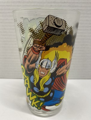 Marvel Comics Ironman / Thor 16oz Pint Drinking Glass  Zak Designs 2016