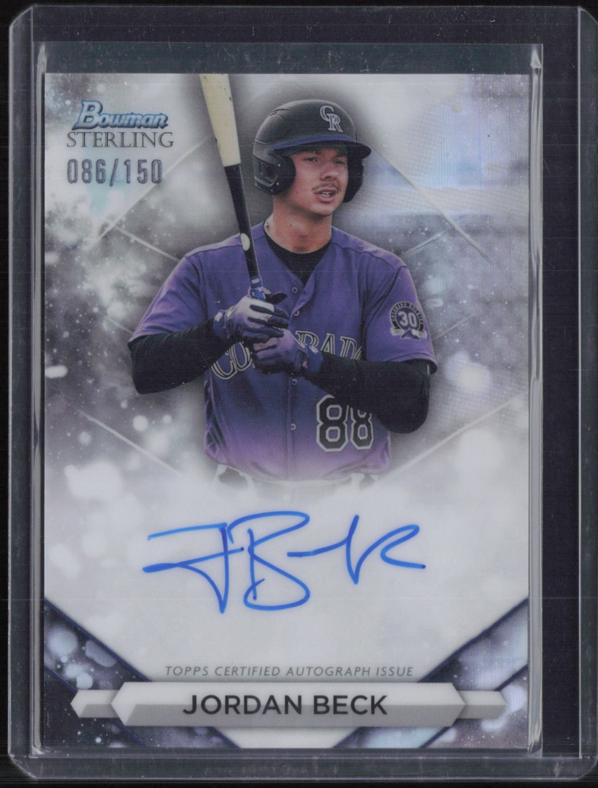 2023 Bowman Sterling Refractor Jordan Beck 86/150 Auto Autograph