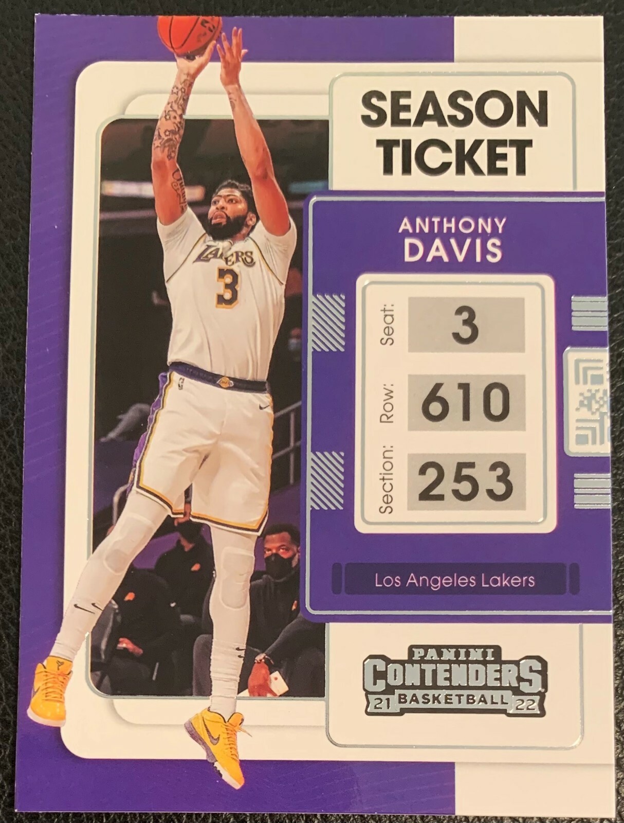 2021-22 PANINI CONTENDERS ANTHONY DAVIS LOS ANGELES LAKERS
