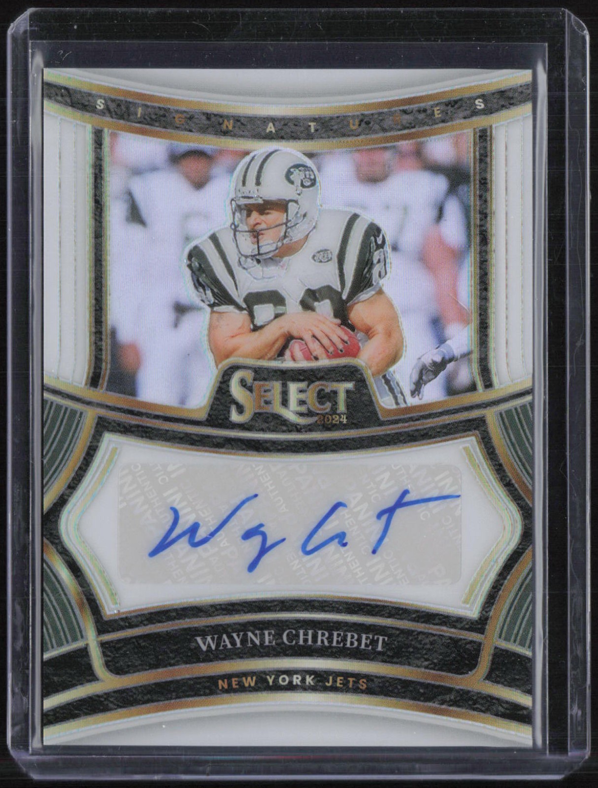 2024 Panini Select Signatures White Wayne Chrebet 17/35 Auto Autograph