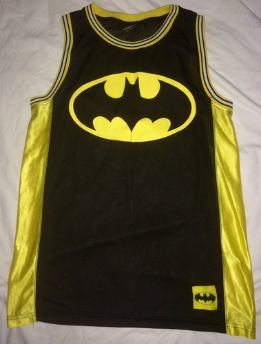 BATMAN タンクトップ 黒/黄色　ヴィンテージ　バットマン　バスケシャツ BATMAN タンクトップ 黒/黄色 ヴィンテージ バットマン バスケ