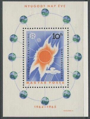 HUNGARY Sc#1668 1965 Quiet Sun Year Souvenir Sheet Mint Hinged