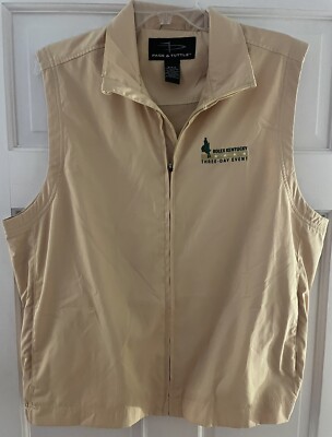 Rolex Three Day Event Equestrian Page & Tuttle Yellow Mens Size M Zip Vest