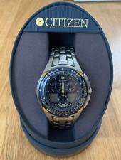 Citizen Eco-Drive Blue Angels Skyhawk Wrist Watch w/ Box and Instructions (C650) | eBay