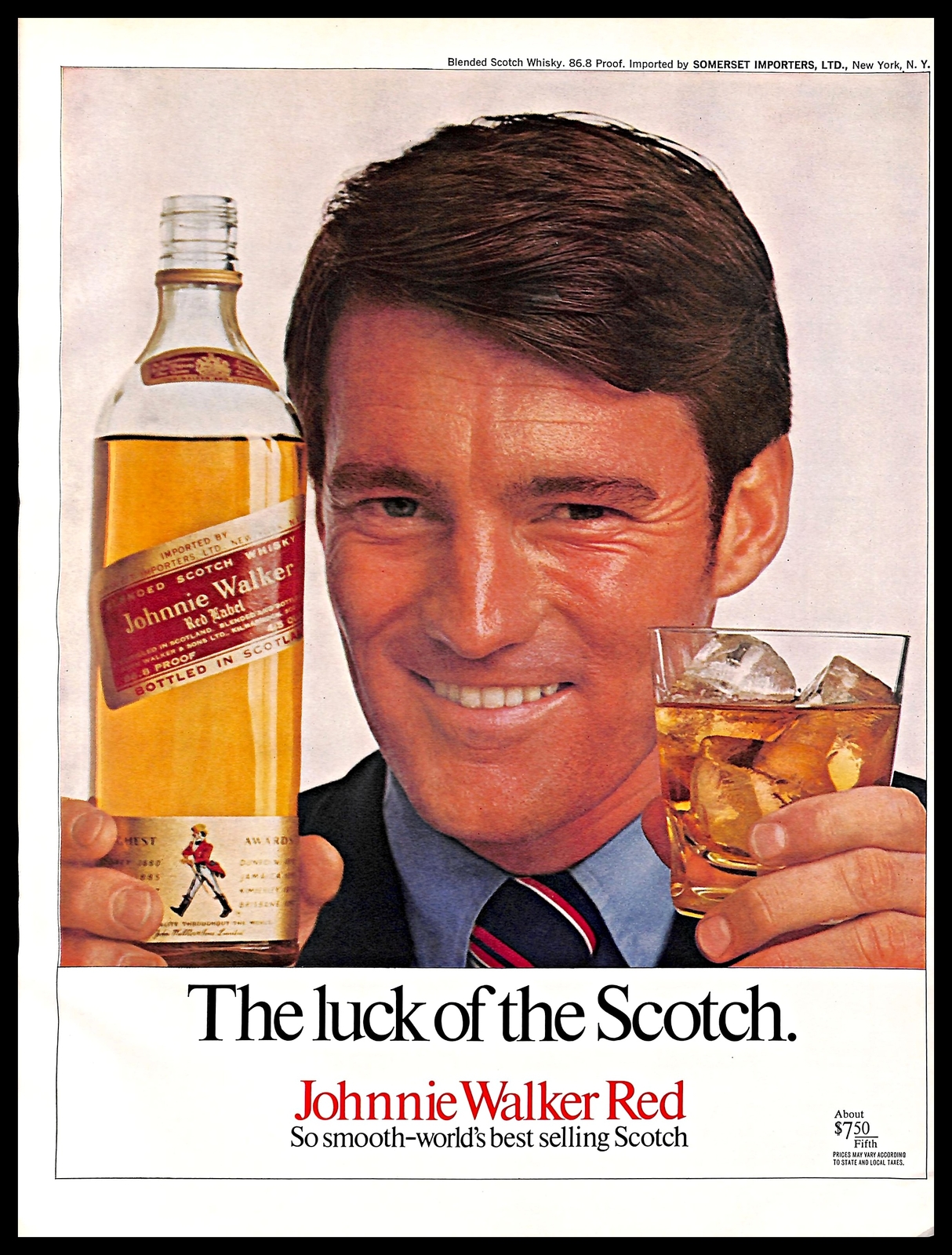 Johnnie Walker Red Label Blended Scotch Whiskey 750ml