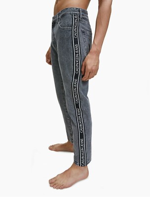 Calvin klein jeans hotsell with logo stripe