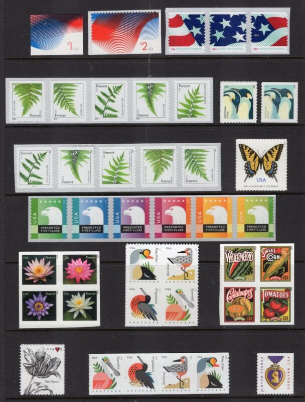 Us 2015 Nh Complete Definitive Year Set 42 Stamps Scanned Below -free Ship Usa..