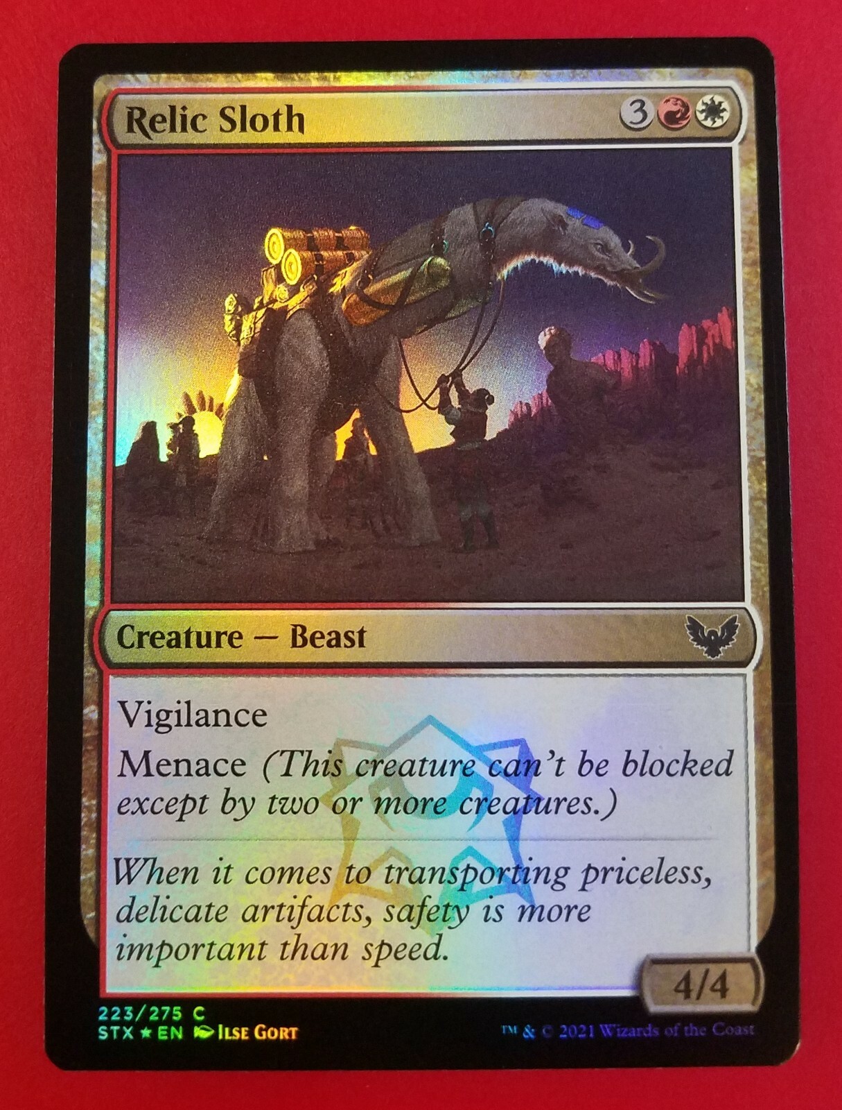 1x Relic Sloth | FOIL | Strixhaven School of Mages | MTG