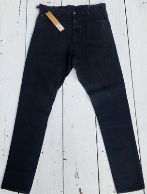 Ksubi Womens Slim Slouch Low Crutch Benjamin Black Jeans Size 27 / 4 NEW