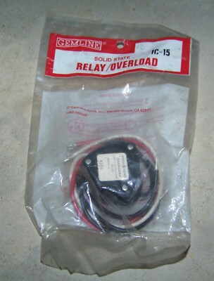 Gemline IC15 Compressor Relay overload - Fast Shipping 