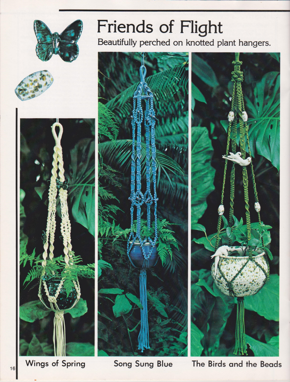 Macrame and Ceramics Book #7285 Craft Publications 19 Projects Decorations Hange