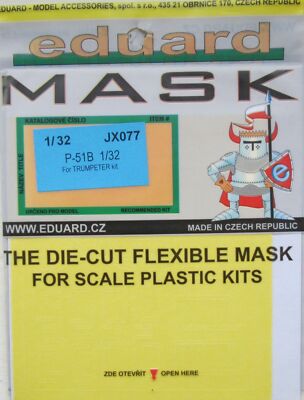 Eduard Mask 1/32 P-51B Mustang Mask for Trumpeter  JX 077