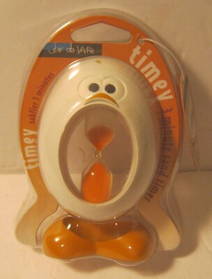 Joie de Vivre ''TIMEY'' Egg Shaped 3 Minute Egg Timer NEW!!!!