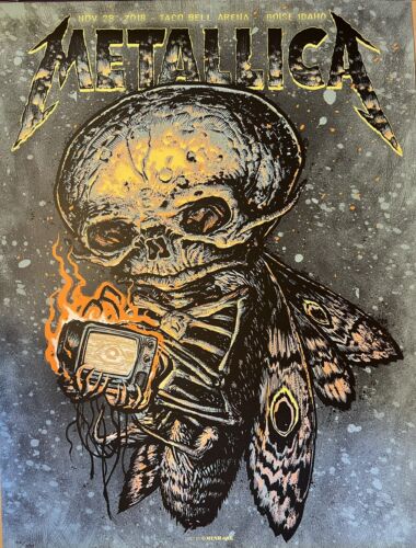 METALLICA RARE CONCERT POSTER BOISE IDAHO 2018 #42/350 METALLICA RARE CONCERT POSTER BOISE IDAHO 2018 #42/350
