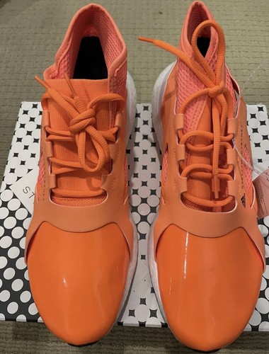ADIDAS STELLA MCCARTNEY ULTRABOOST 21 SHOES ORANGE/WHITE/BLACK SIZE 10.5 GZ4383