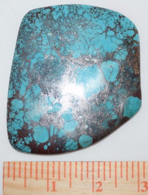 EXTRA LARGE HUBEI REDSKIN TURQUOISE CABOCHON/381 CTS!! XLCABOCHON / FREE SHIP