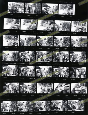 ROLLING STONES Hyde Park 1969 - PRO LAB ARCHIVAL CONTACT PHOTO (11''x14'') UNSEEN