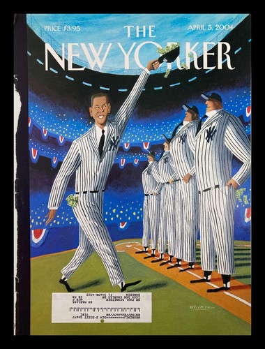 COVER ONLY The New Yorker April 5 2004 Stars & Stripes