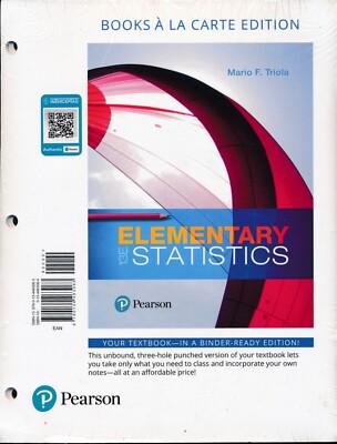 Pearson: Elementary Statistics 13th Edition - Mario F. Triola