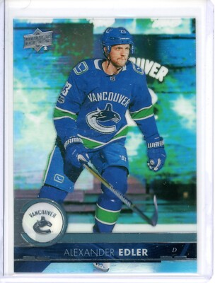 2017-18 Upper Deck Alex Alexander Edler Clear Cut 423 Vancouver Canucks Acetate