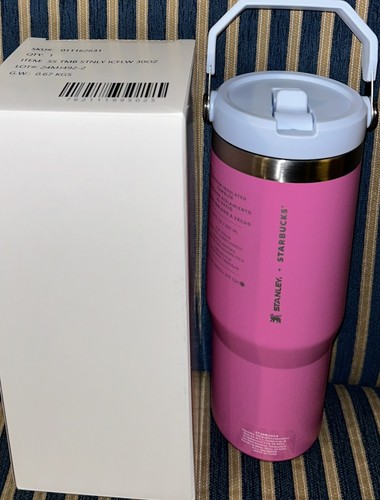 2025 Starbucks Mexico Stanley Flowstate Pink Quencher 20oz