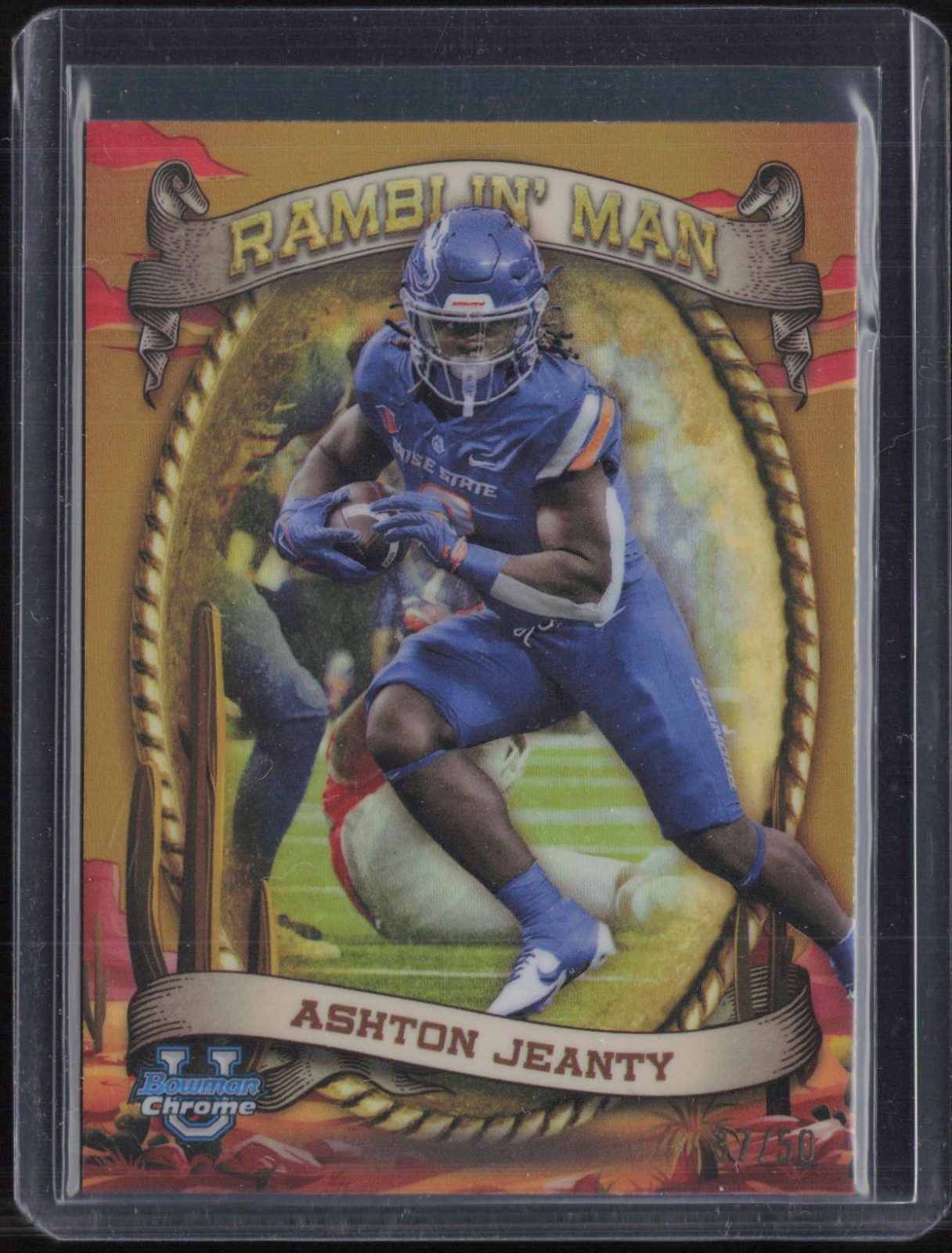 2024 Bowman University Chrome Ramblin' Man #RM8 Ashton Jeanty 37/50 RC