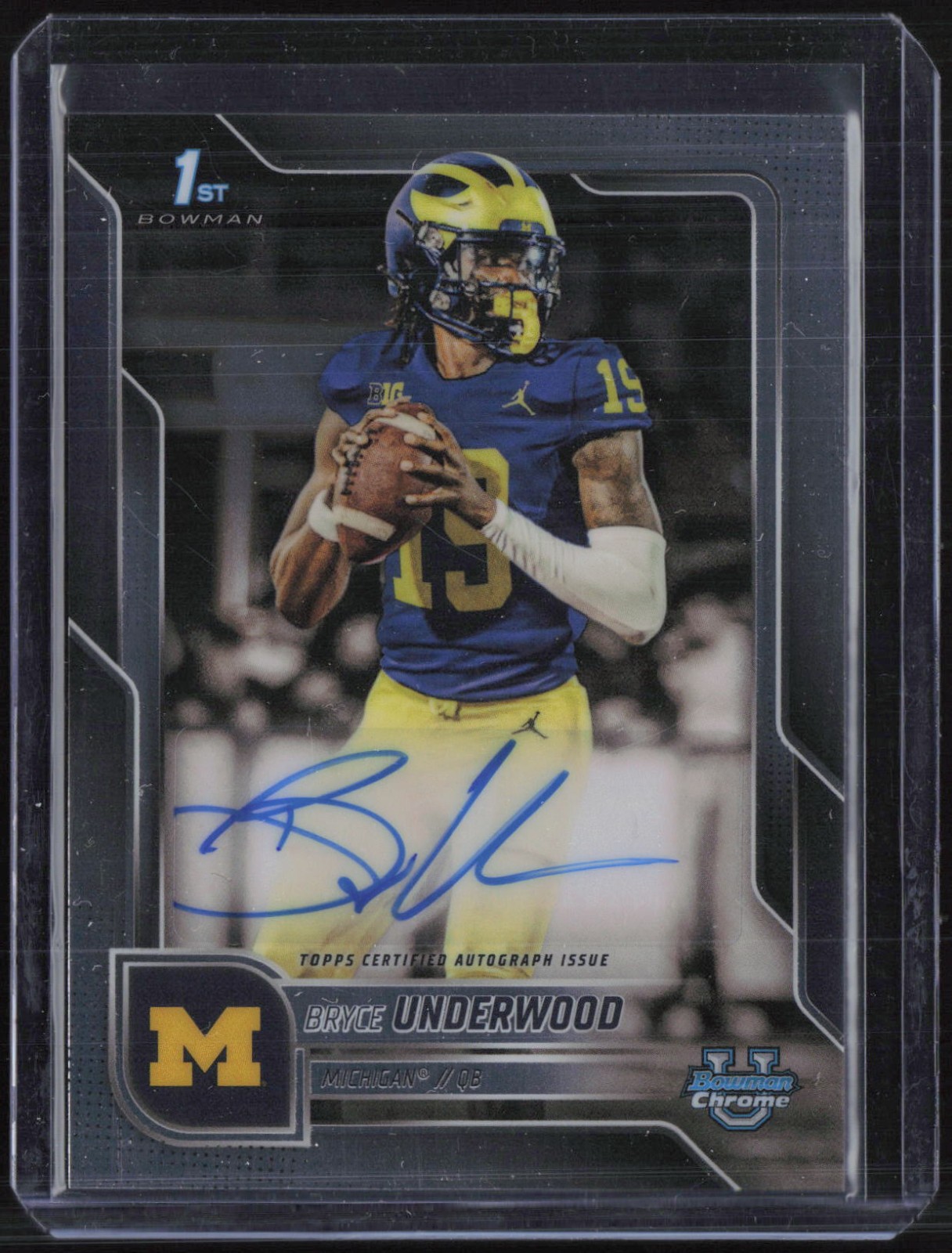 2025 Bowman U Chrome Variation Bryce Underwood Auto Autograph RC Rookie