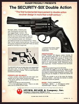 Advertisements - Ruger Security-Six