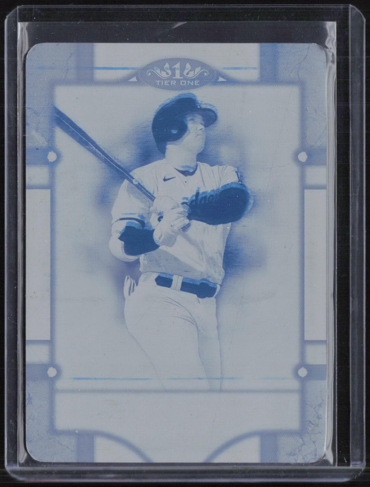 2024 Topps Tier One Cyan Printing Plate #21 Shohei Ohtani 1/1