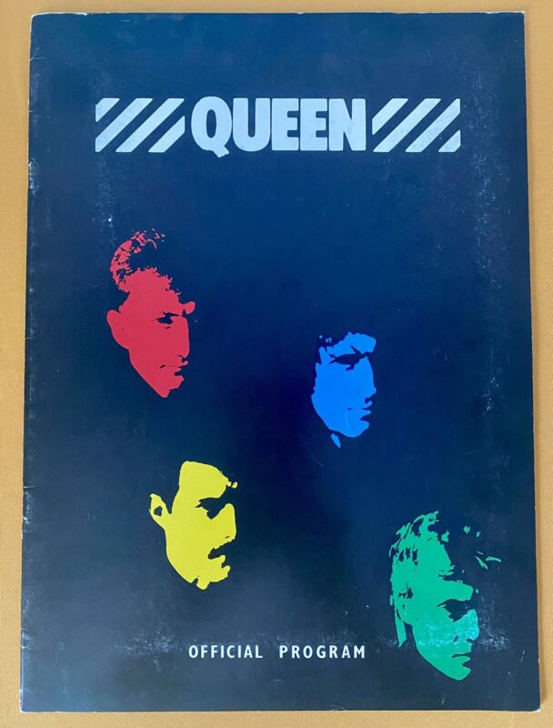 QUEEN 1983 Hot Space Tour Official Concert Program Book