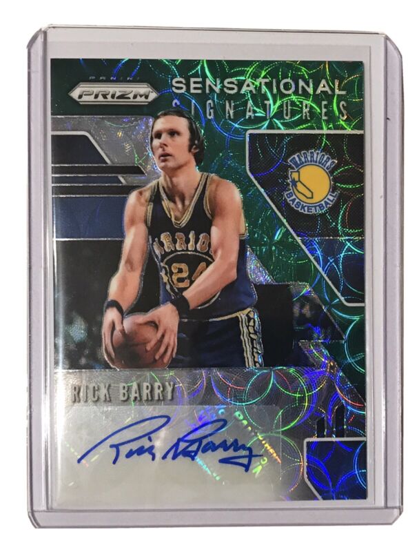 rick barry autographed basketball