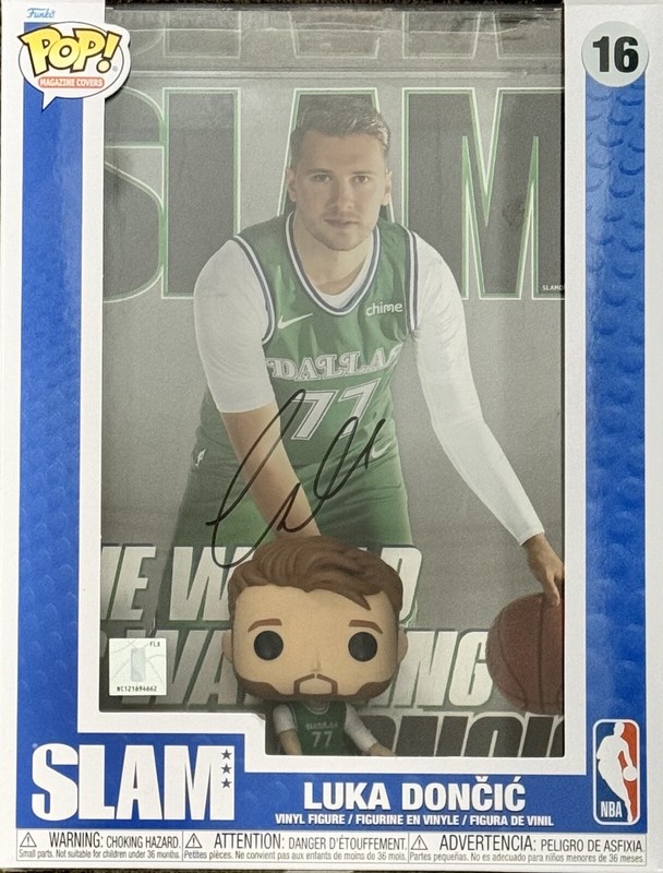 Luca Doncic Dallas Mavericks Signed Panini Exclusive Jumbo Funko