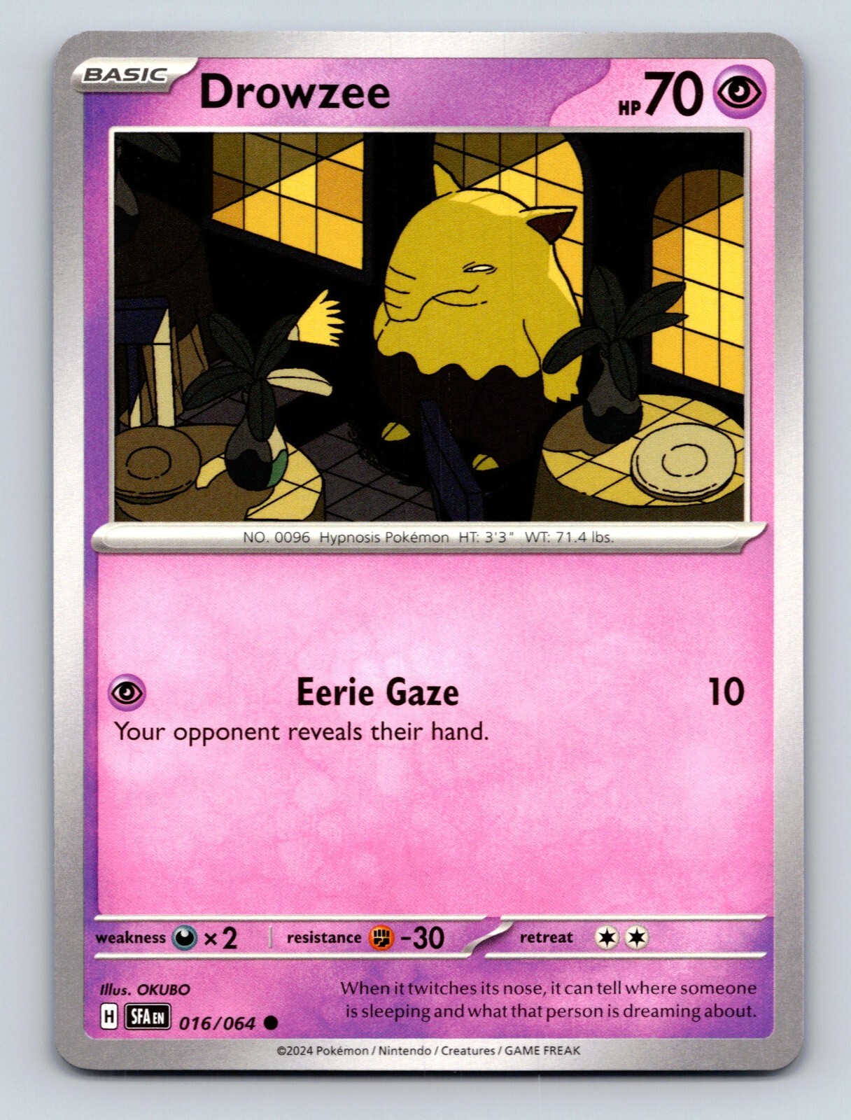 Drowzee 210/198 Illustration Rare Pokemon Card (Scarlet