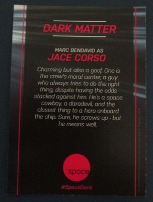 Dark Matter One Spacedeck Promo Card Fan Expo Comic Con Marc Bendavid