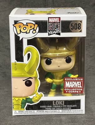 Funko Pop! Loki 508 Marvel 80 Years Exclusive Collector Corps