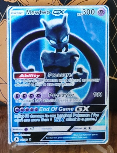 Pokemon Mewtwo GX Anima Doujin ACG DIY Craft Full Art Custom