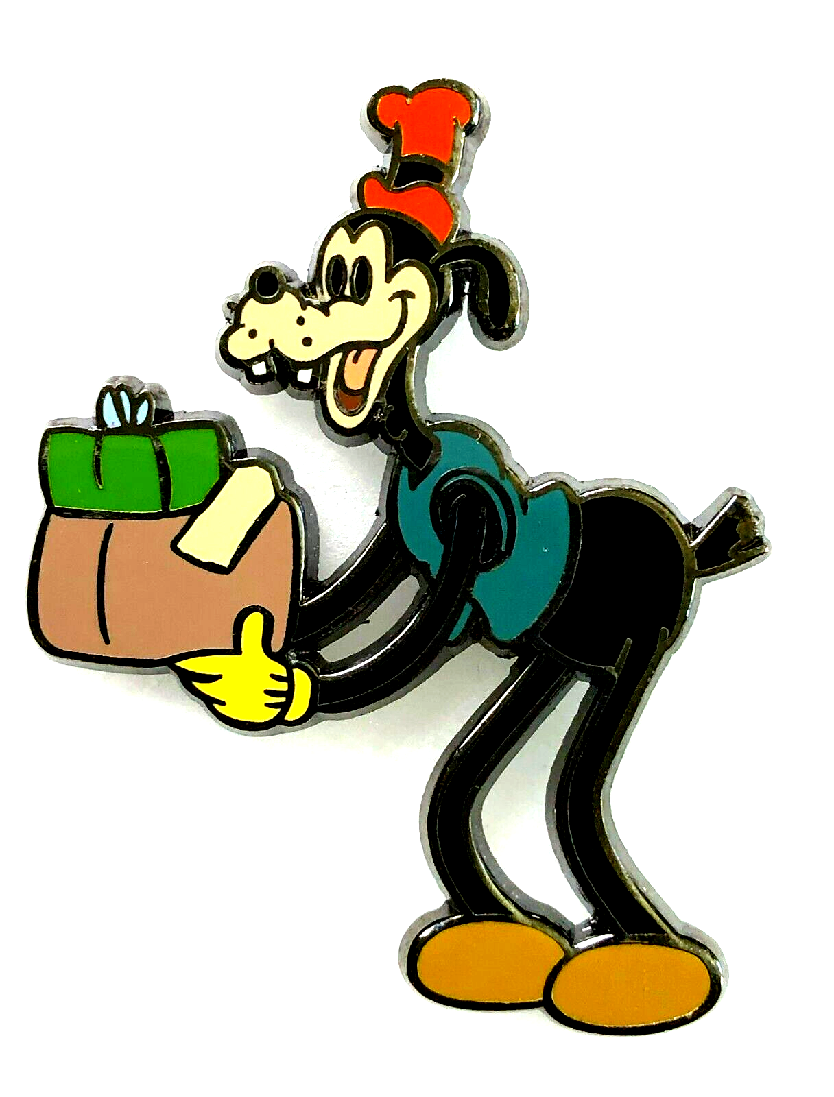 Disney Catalog Store GOOFY (DIPPY DOG) HOLDING PRESENT / GIFT