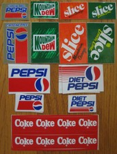 coke pepsi mountain dew slice soda vending machine labels