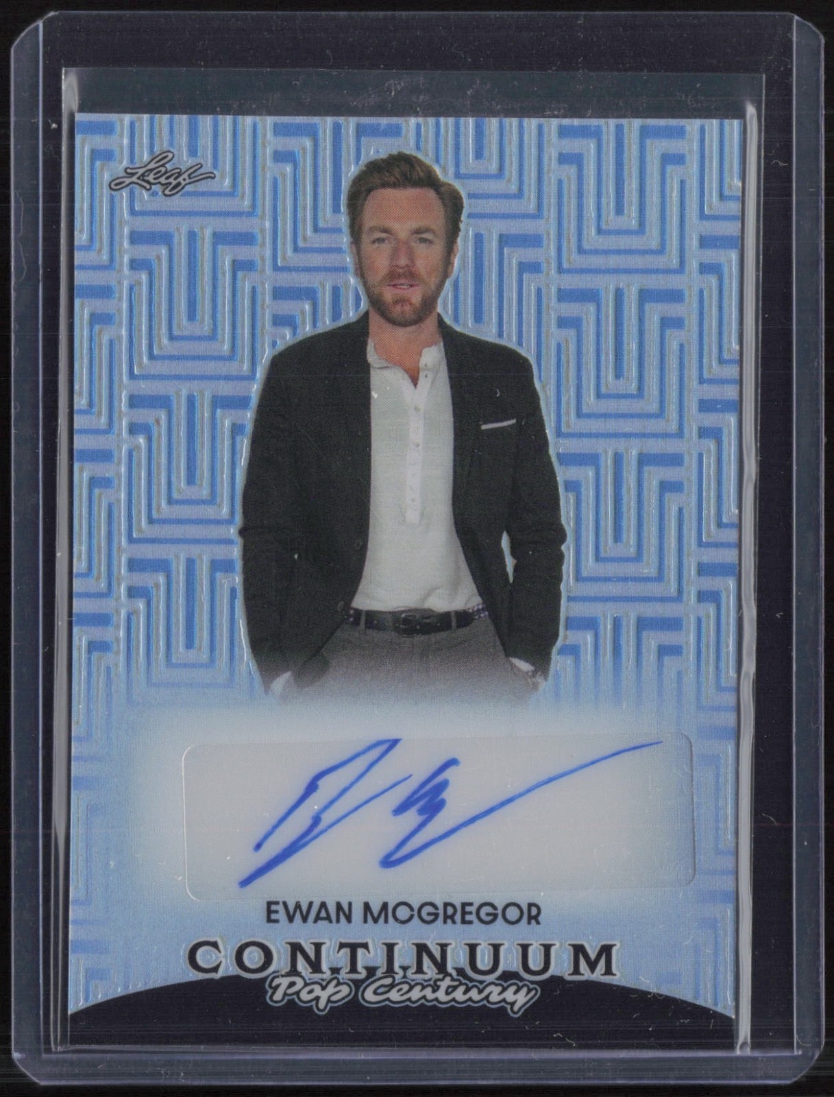 2023 Leaf Pop Century Continuum Blue Ewan McGregor Auto Autograph 9/25