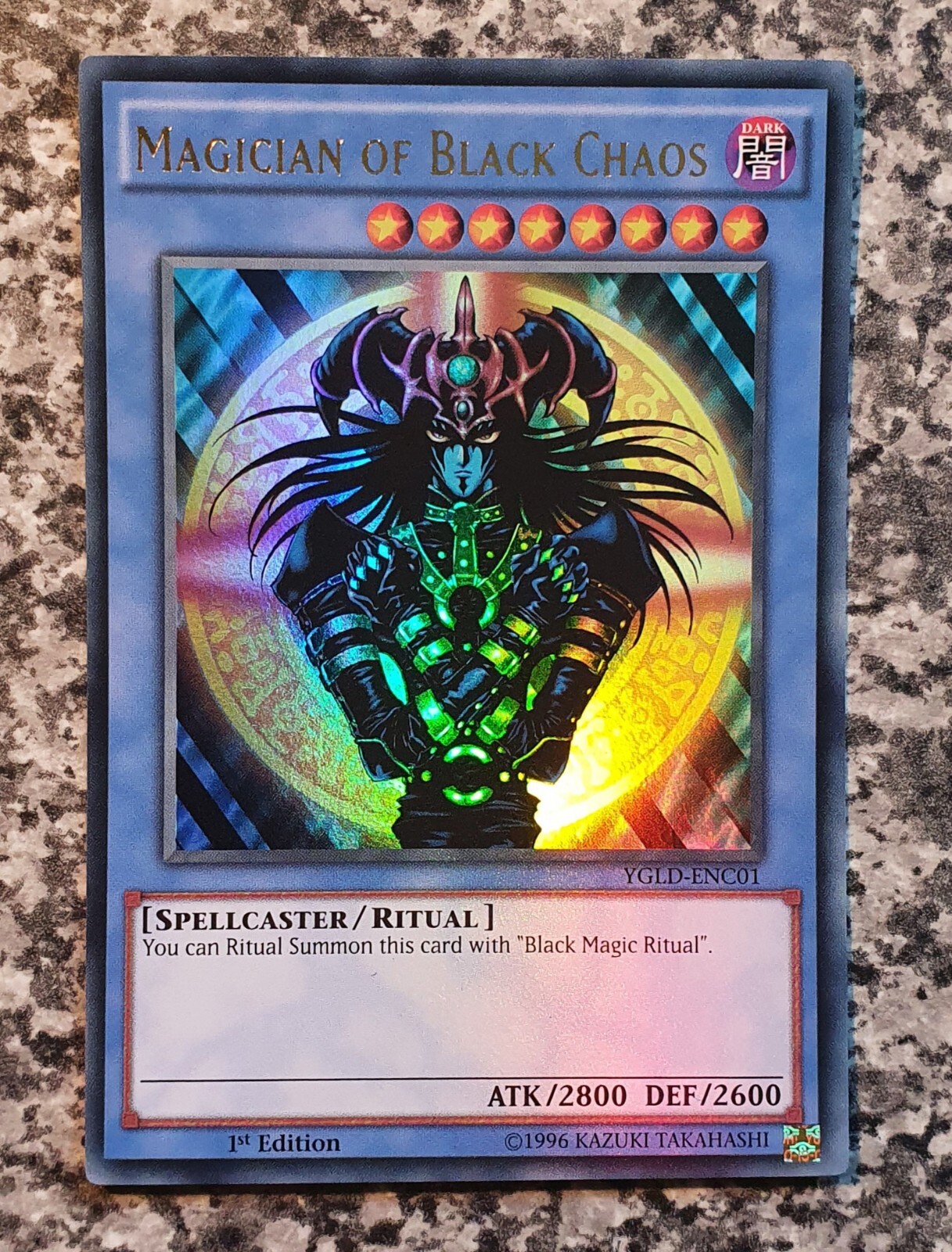 Yugioh Magician of Black Chaos YGLD-ENC01 Ultra Rare 1st Yugioh Magician of Black Chaos YGLD-ENC01 Ultra Rare 1st