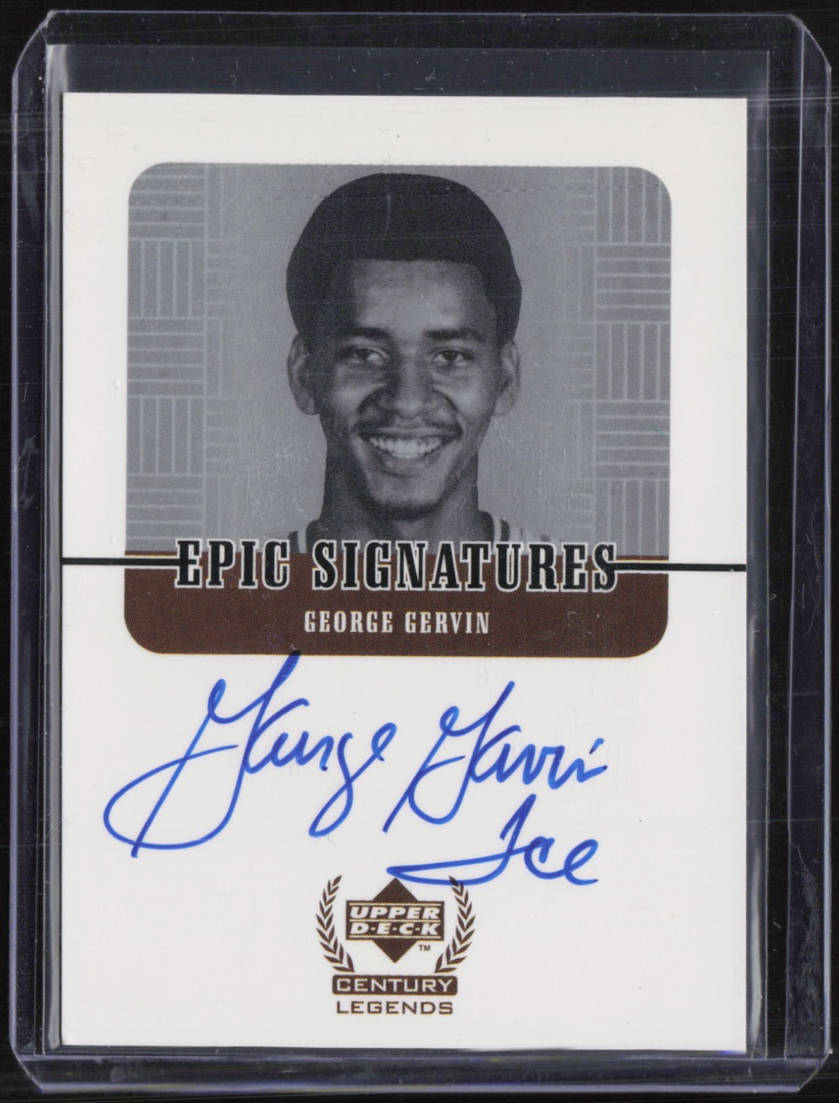 1999 Upper Deck Century Legends Epic Signatures George Gervin Auto Autograph