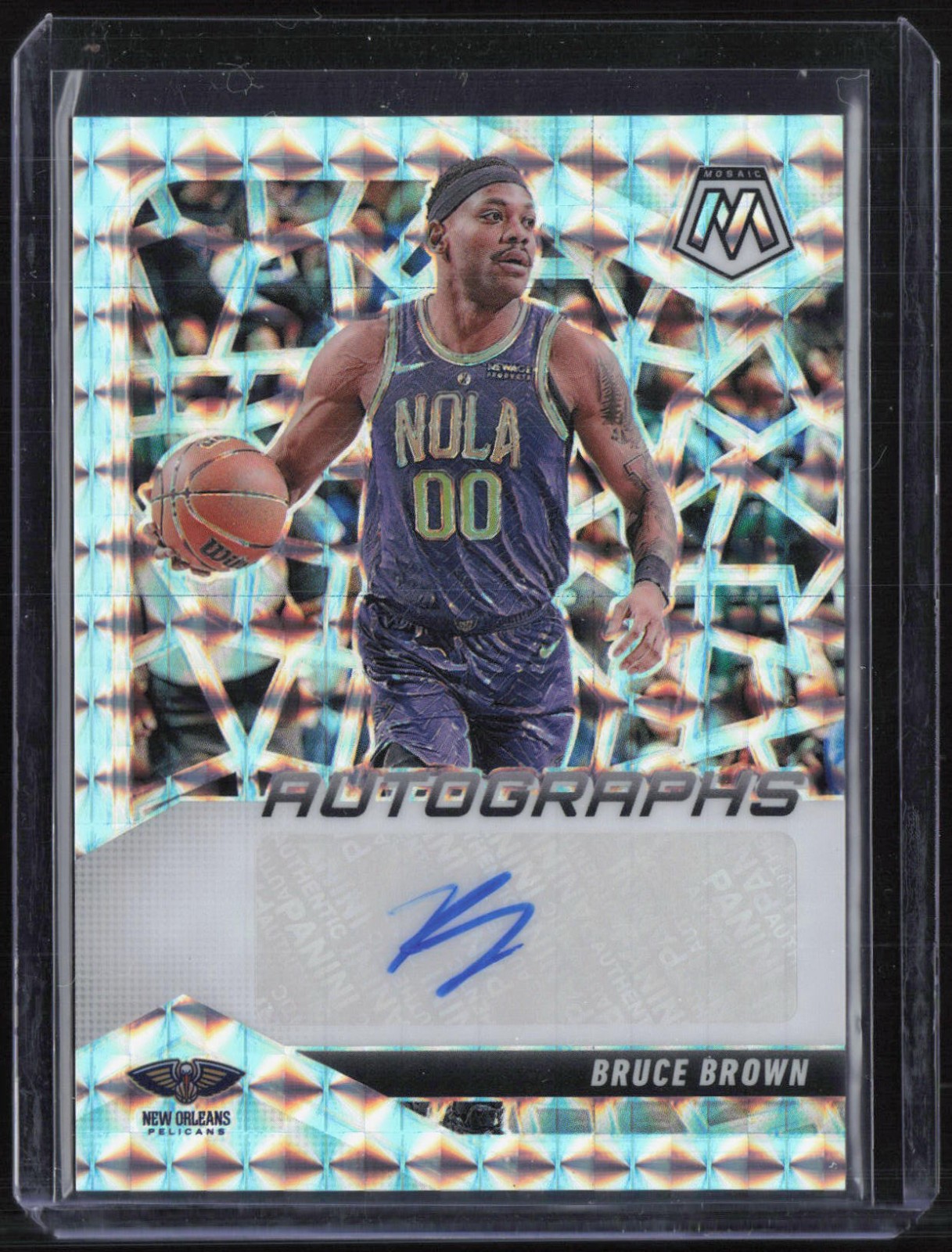 2024 Panini Mosaic Mosaics Bruce Brown Auto Autograph