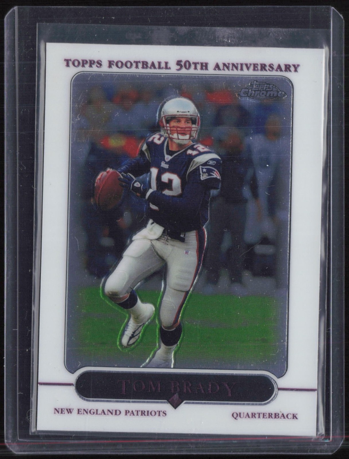 2005 Topps Chrome 50th Anniversary White #46 Tom Brady