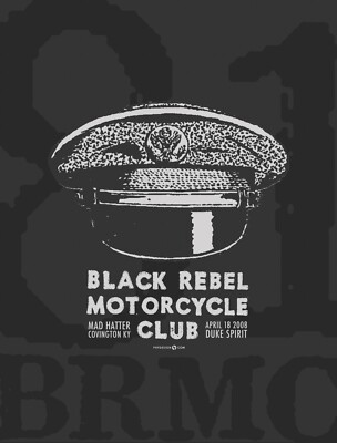 Black Rebel Motorcycle Club April 2008 Limited Edition Gig Poster