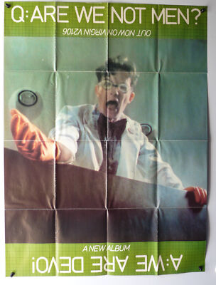 DEVO Are We Not Men 27.5'' x 36.5'' Promo Record Store Poster