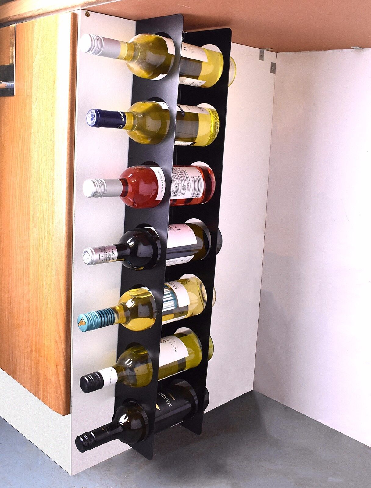 Kitchen Base Cabinet Bottle Storage